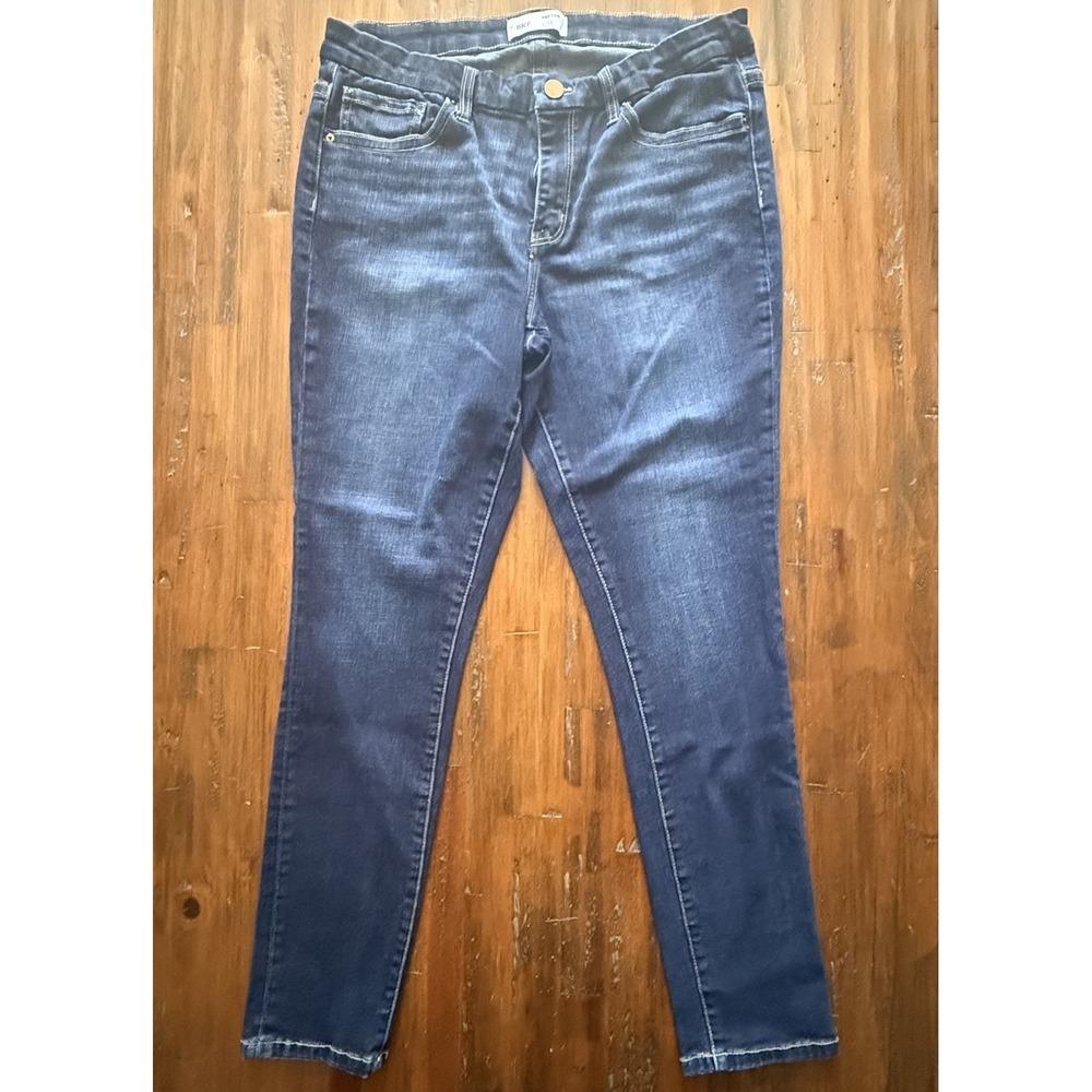 BKE Payton Womens 32x28 Mid Rise Ankle Tall Skinny Stretch Dark Wash Jeans